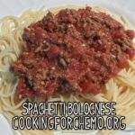 spaghetti bolognese recipe for cancer and chemotherapy by chef ryan callahan and cooking for chemo